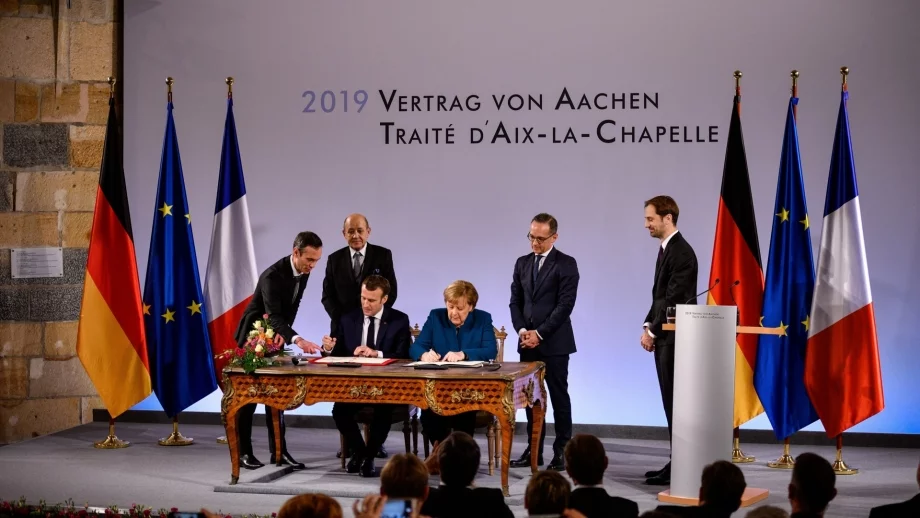 Германия и Франция подписаха исторически договор за двустранно сътрудничество