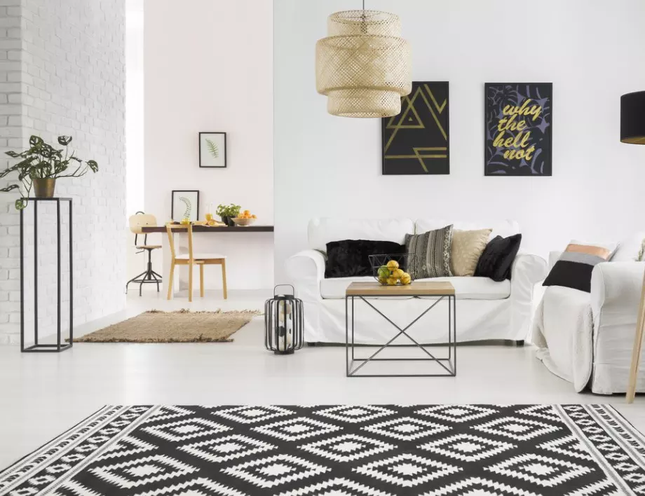 Дизайнерски препоръки за черно-бял интериор в апартамента