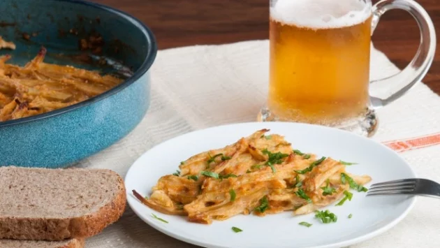 Запечен зелен боб