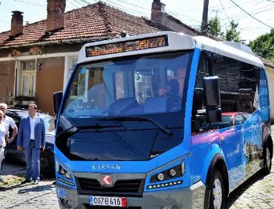Тестваха електробус за градски маршрут до кв. „Варуша“ във Велико Търново