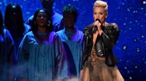 Самолетът на Пинк се запали