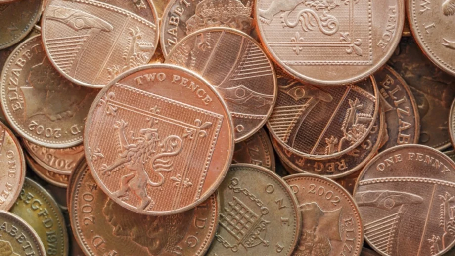 Великобритания не е секла дребни монети през 2018 г.
