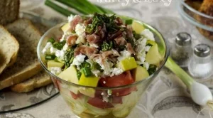 Салата с пъпеш и шунка