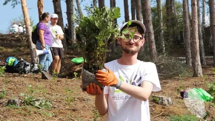 TELUS International засадиха 12 000 дървета