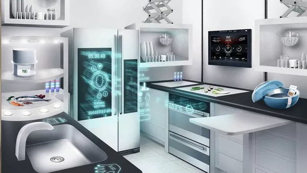 В кухнята сме