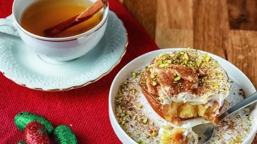 Печени дюли с маскарпоне крем (за двама)