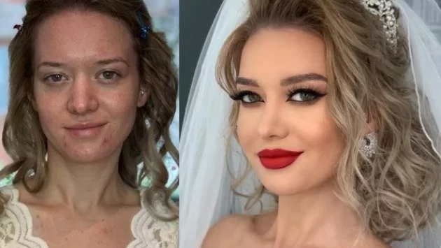 Изумително! Булки преди и след грим (снимки)