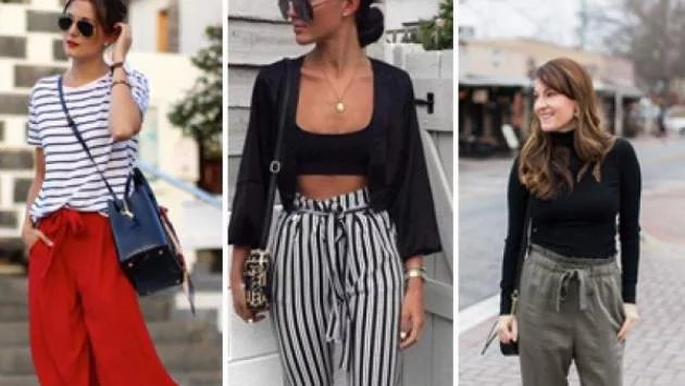 4 идеи как да носим актуалните "paper bag" панталони
