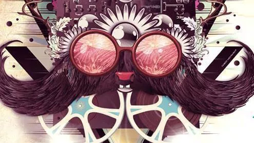 Домашен новогодишен мустак