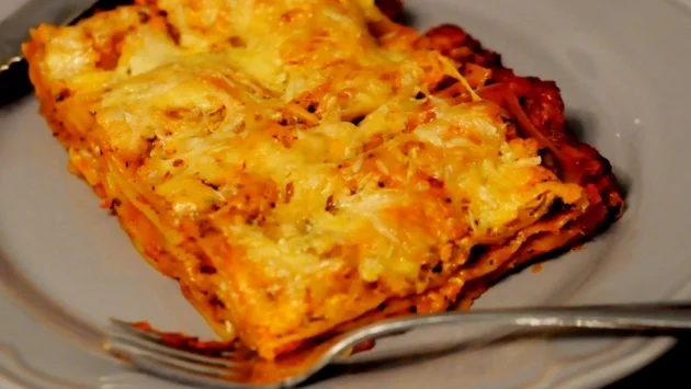 Червена вегетарианска лазаня