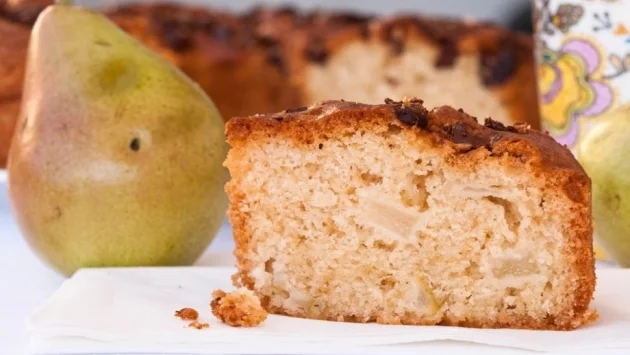 Кекс с круши и шоколад