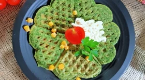 Мързелив спаначен омлет