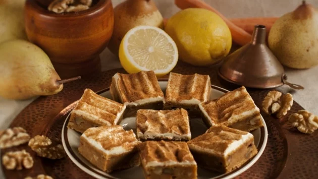 Кекс с моркови и круши