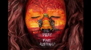 Изкуство, скърбящо за изгорялата Австралия 