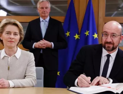 Лидерите на ЕС подписаха търговското споразумение с Великобритания (СНИМКИ)