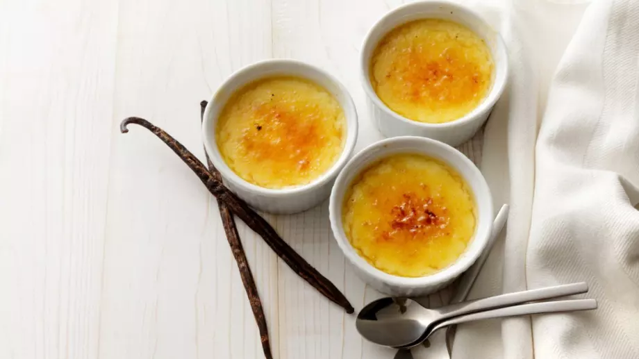 Бързо крем брюле - направено като желе