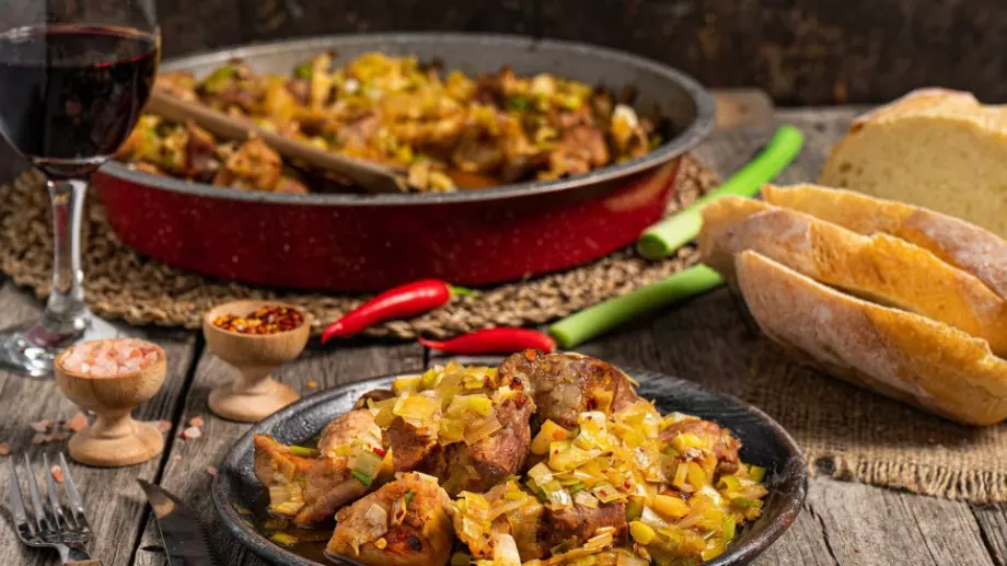 Свинско с праз   