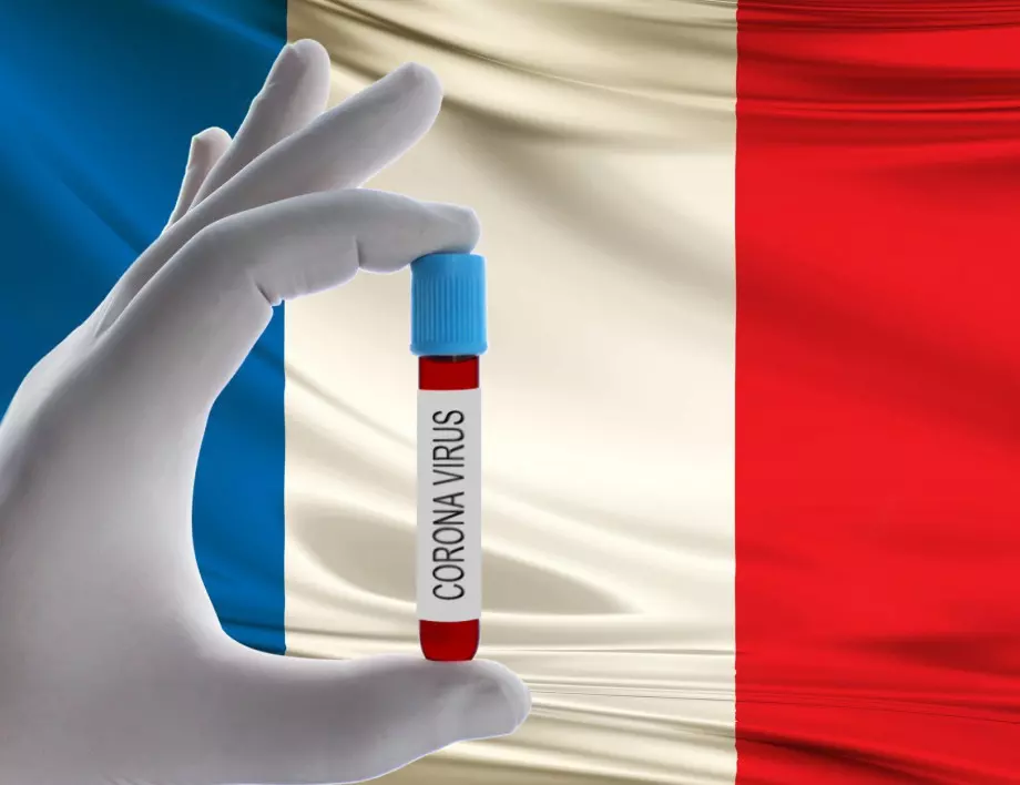 Над половин милион заразени с COVID-19 за денонощие във Франция