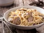 Recipe of the day: Spaghetti with mushrooms in cream sauce