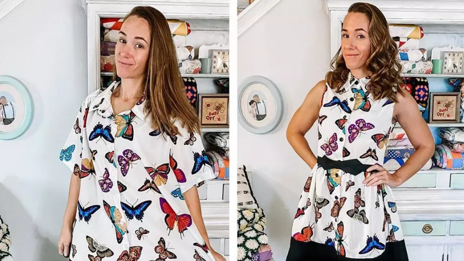 Жена дава нов живот на дрехи втора употреба (СНИМКИ)