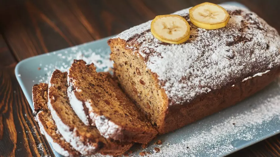 Лесен постен кекс с банани