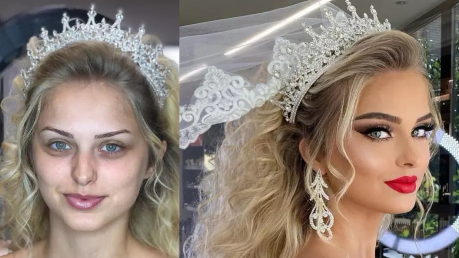 Изумително! Гримьор напълно преобразява булки (СНИМКИ)