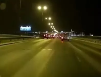 Видео показа тежката верижна катастрофа на Околовръстното шосе