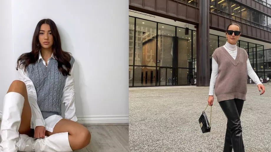 Тенденциите на 2021: Овърсайз плетен елек