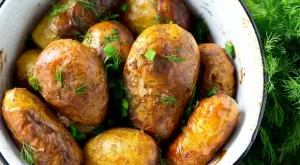 Тайната за перфектните пресни картофи с копър и чесън 