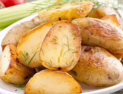 Хрупкави картофи по селски на фурна