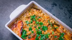 Печен боб по шопски