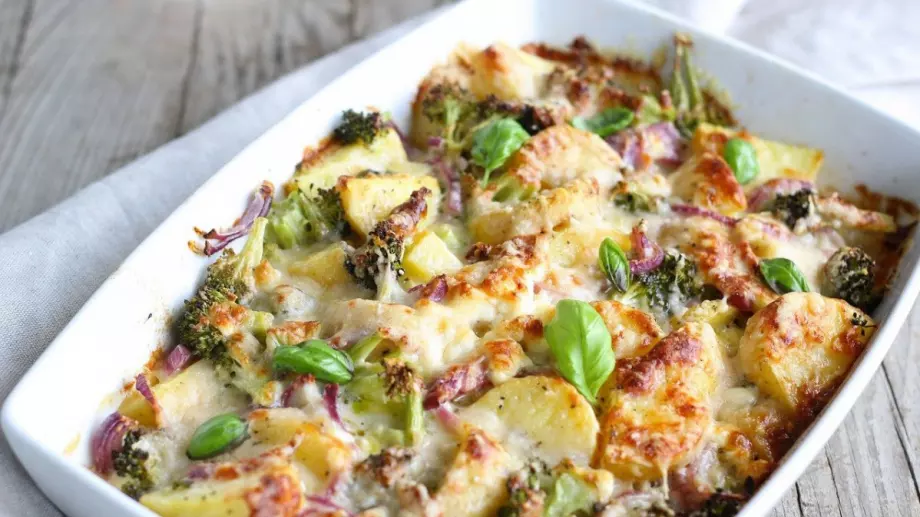 Специална рецепта за картофи и ориз със зеленчуци