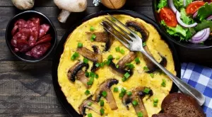 Лесен омлет с картофи