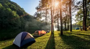 Палатките на минимум 3 м. разстояние извън къмпингите