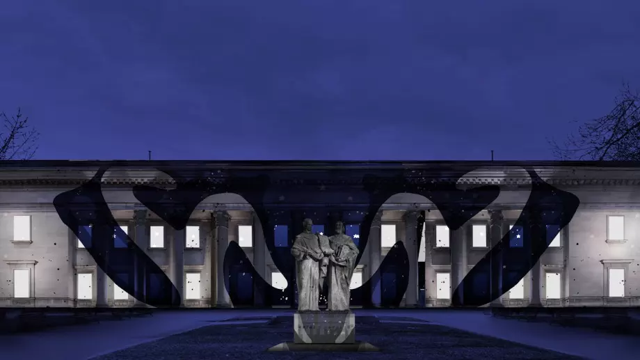 Правят 3D Mapping на Националната библиотека "Св. св. Кирил и Методий"