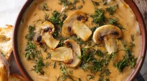 Вкусна гъбена каша