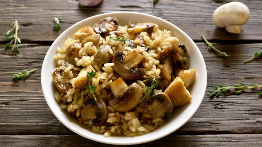 Ризото с гъби по бърза и вкусна рецепта