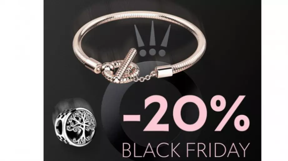 Pandora радва феновете си с -20% отстъпка за Black Friday