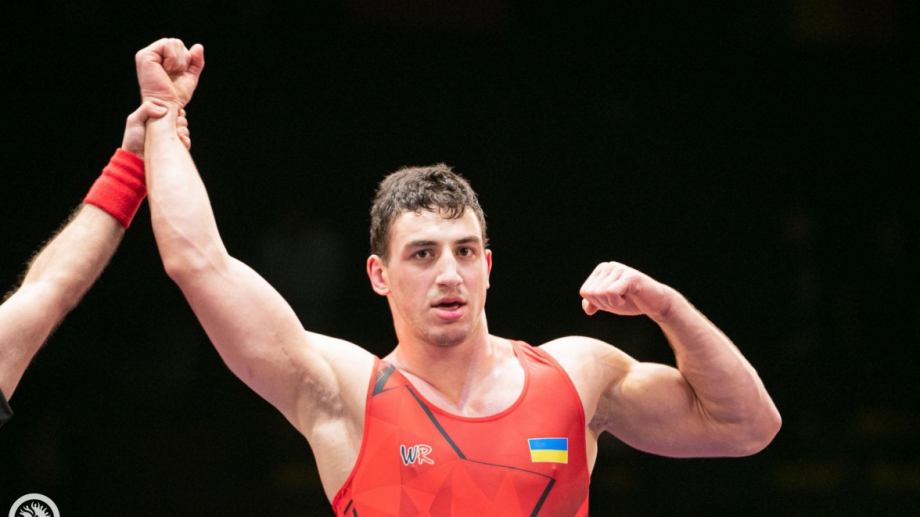 Украинският борец Семьон Новиков който стана европейски шампион на първенството