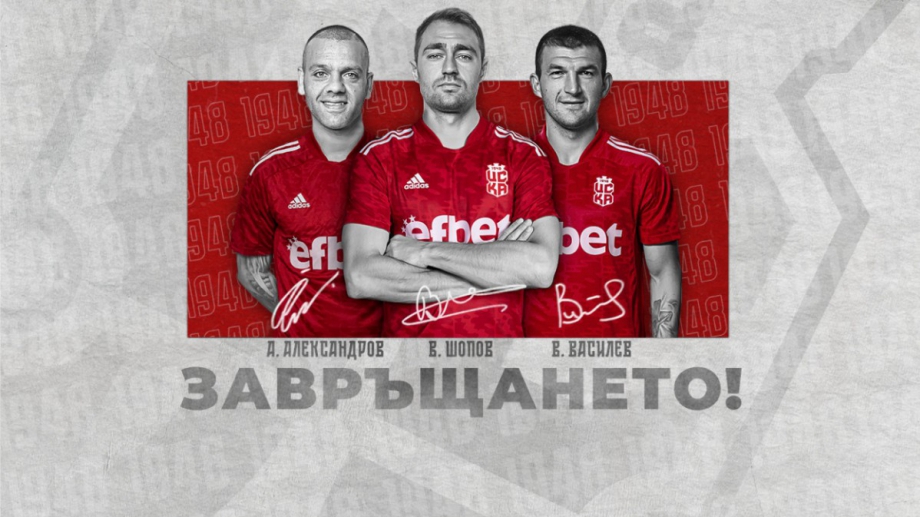 Елитният български тим обяви че си връща трима футболисти с