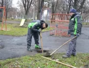 Почистени са дъждовните шахти във видинския парк „Владикина бахча“