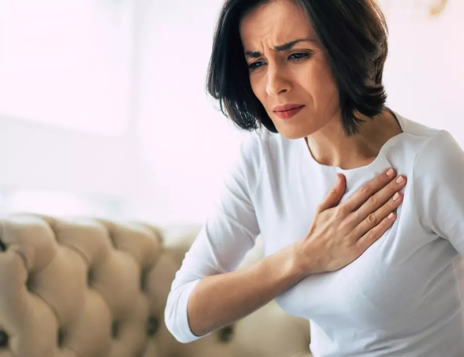 Този симптом се проявява при 40% от жените месец преди инфаркт