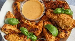 Панирано пилешко месо с кашкавал