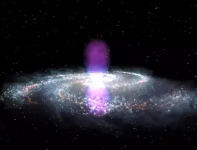 Гигантски мехури в центъра на Млечния път били образувани от свръхмасивната черна дупка