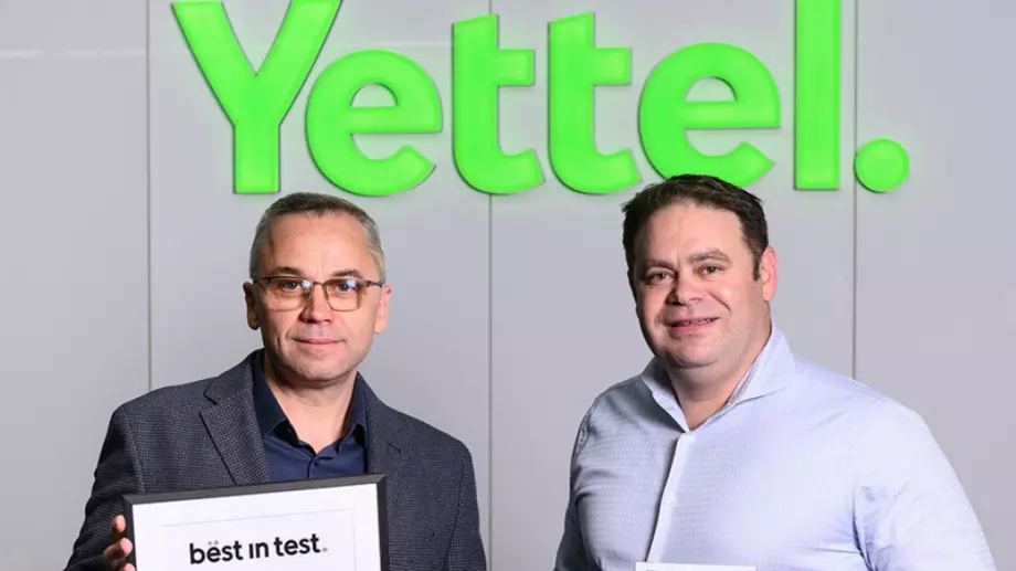 Мрежата на Yettel спечели пети пореден сертификат Best in Test