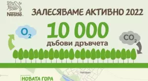 С 10 000 дръвчета Нестле България прави още една стъпка в борбата с климатичните промени