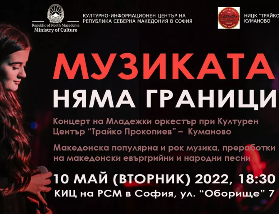 Концерт на Младежки оркестър при Културен Център „Трайко Прокопиев“ в КИЦ на РСМ в София