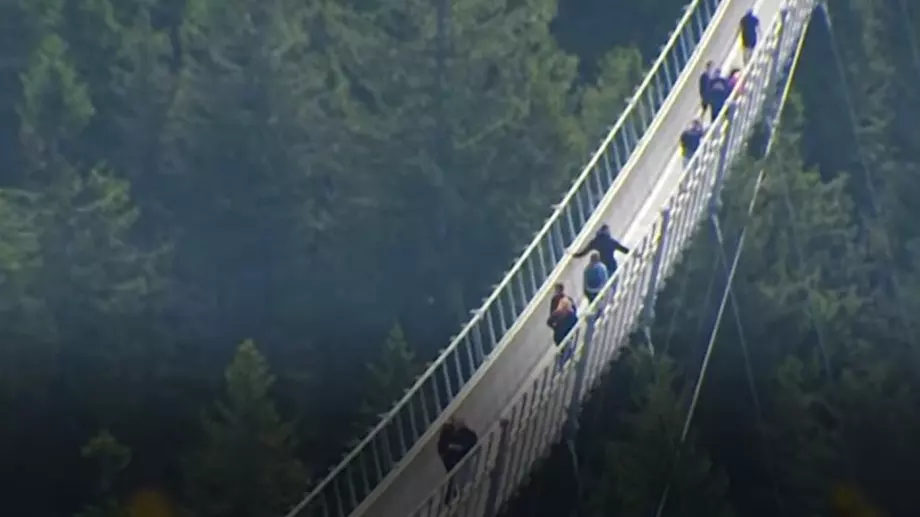 Откриха най-дългия висящ пешеходен мост в света (ВИДЕО)
