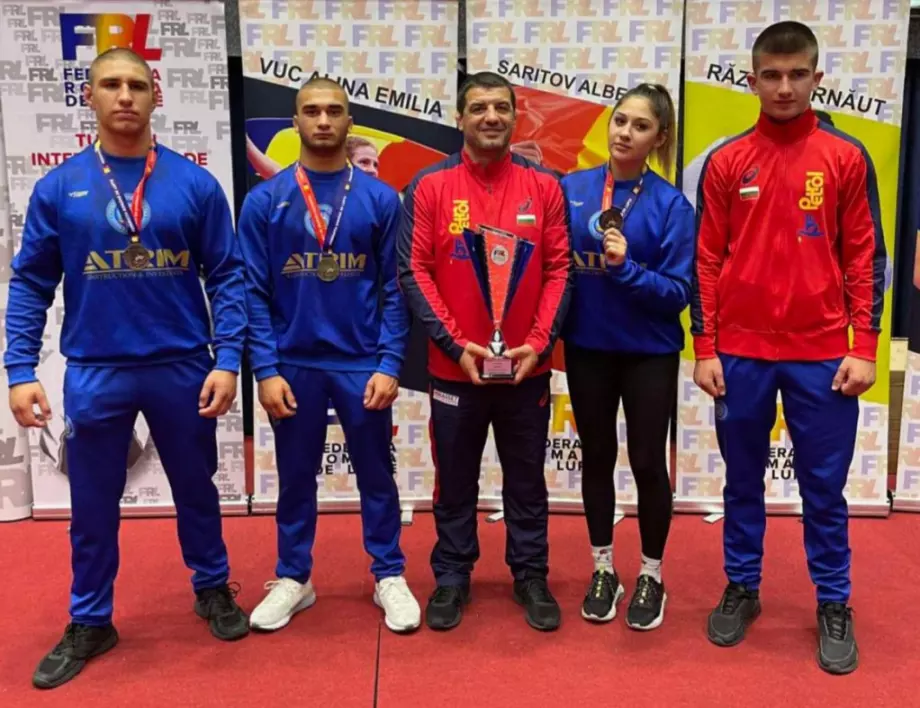 6 медала за бургаската борба на международен турнир в Букурещ