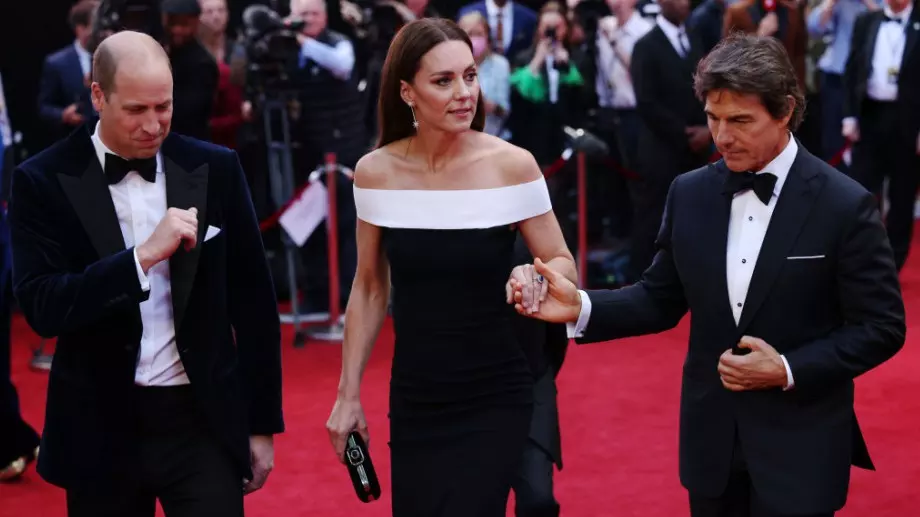 Принц Уилям и Кейт Мидълтън уважиха премиерата на "Топ Гън: Маверик" в Лондон (ВИДЕО)